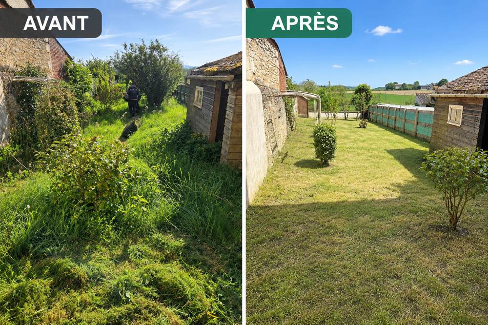 Débroussaillage et remise en état d'un jardin — Troine Espace Vert